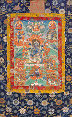 Tibetische Kultur - Thangka des sechsarmigen Mahakala