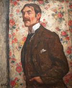 Espagnat, Georges, de - Porträt von Dichter Paul Valéry (1871-1945) 