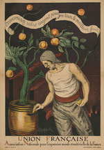 Cappiello, Leonetto - Union française. Nationaler Verband für das moralische und materielle Wachstum Frankreichs. Sparen Sie Ihr Geld für größere Vort