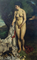 Renoir, Pierre Auguste - Baigneuse avec un griffon ou Lise au bord de la Seine