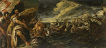 Ricci, Sebastiano - Alessandro Farnese beteiligt sich an der Zerstörung der Unbesiegbaren Armada. (Gemäldezyklus zum Leben Papst Paul III.)