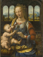 Leonardo da Vinci - Madonna mit der Nelke