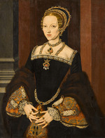 Meister John - Porträt von Katherine Parr (1512-1548), Königin von England und Irland