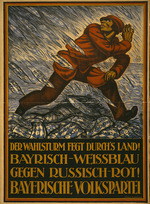 Keimel, Hermann - Der Wahlsturm fegt durch's Land! Bayerisch-Weissblau gegen Russisch-Rot! Bayerische Volkspartei 