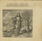 Merian, Matthäus, der Ältere - Emblem 26. Der menschlichen Weisheit Frucht das Holz des Lebens ist. Aus Atalanta fugiens von Michael Maier