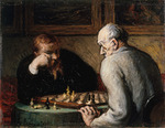 Daumier, Honoré - Die Schachspieler