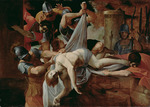 Carracci, Lodovico - Der heilige Sebastian wird in die Cloaca Maxima geworfen
