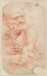 Leonardo da Vinci - Studie eines alten Mannes