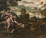 Scarsellino (Scarsella), Ippolito - Venus findet den toten Adonis