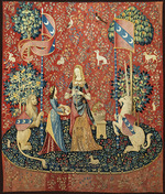 Unbekannter Meister - Geruchssinn. Die Dame mit dem Einhorn  