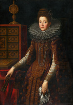 Santi di Tito - Porträt von Maria von Medici (1575-1642)