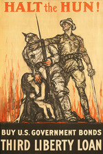 Raleigh, Henry Patrick - Halt the Hun (Plakat für die amerikanische Kriegsanleihe)