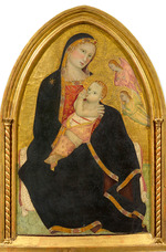 Giovanni del Biondo - Madonna der Demut und zwei Engel