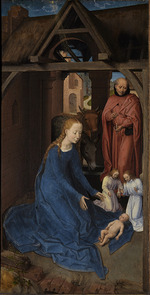 Memling, Hans - Weihnachten. Triptychon von Jan Floreins, linke Tafel