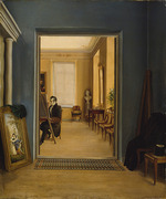 Godenhjelm, Berndt - Selbstbildnis im St. Petersburger Atelier