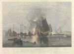 Duncan, Edward - Die Raddampferfregatte Nemesis zerstört chinesische Dschunken in Anson's Bay am 7. Januar 1841