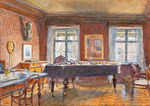 Müller, Carl - Musikzimmer des Komponisten Johannes Brahms in seiner letzten Wohnung in Wien