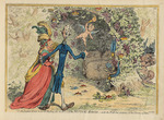 Gillray, James - The Nuptial Bower with the Evil-One, peeping at the Charms of Eden