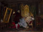 Siemiradzki, Henryk - Künstler aus der Zeit Ludwigs XV., ein Porträt einer Marquise malend 