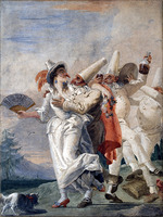 Tiepolo, Giandomenico - Pulcinella innamorato (Verliebter Pulcinella) 