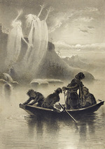 Makowski, Wladimir Jegorowitsch - Illustration zur Erzählung Furchtbare Rache aus der Sammlung Abende auf dem Weiler bei Dikanka von Nikolai Gogol