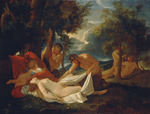 Poussin, Nicolas - Schlafende Venus von Satyrn überrascht