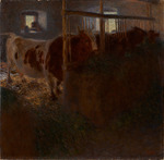 Klimt, Gustav - Kuhstall (Kühe im Stall)