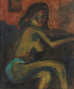 Pechstein, Hermann Max - Halbnackte Frau