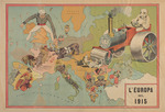 Unbekannter Künstler - Europa im Krieg. Satirische Europakarte