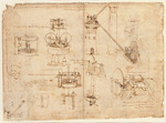 Leonardo da Vinci - Codex Atlanticus, folio 1069 recto: Hydraulikpumpen