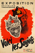 Unbekannter Künstler - Voici les Sovjets. Exposition Bruxelles Cinquantenaire. Nazi-Propagandaplakat