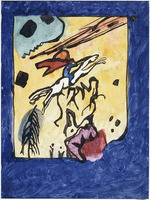 Kandinsky, Wassily Wassiljewitsch - Studie für das Cover des Almanachs Der Blaue Reiter