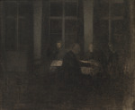 Hammershøi, Vilhelm - Abend im Wohnzimmer