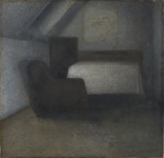 Hammershøi, Vilhelm - Dachzimmer mit Tisch und Stuhl