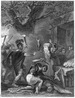 Smirke, Robert, (nach) - Die Massakerung der Druiden durch römische Streitkräfte unter Julius Caesar