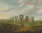 Ross, James - Stonehenge mit einer Kutsche und Reisenden zu Pferd