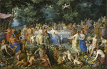 Brueghel, Jan, der Ältere - Das Fest auf dem Parnass für die Hochzeit von Thetis und Peleus (Das Fest der Götter)