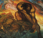 Néstor, (Néstor Martín-Fernández de la Torre) - Hércules levantando el túmulo de Pyrene (Herakles errichtet das Grab von Pyrene)