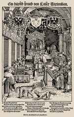 Weiditz, Hans, der Jüngere - Kaiser Maximilian, die Messe hörend