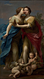 Franceschini, Marcantonio - Gerechtigkeit und Frieden umarmen sich