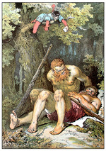 Zick, Alexander - Illustration für Das tapfere Schneiderlein von Brüder Grimm