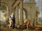 Poussin, Nicolas - Theseus findet das Schwert und die Sandalen seines Vaters