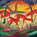 Marc, Franz - Rote Rehe I