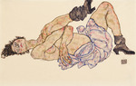 Schiele, Egon - Liegender weiblicher Akt