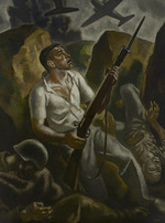 Arteta, Aurelio - Der Exodus. Triptychon des Krieges, linke Tafel