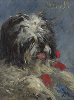 Manet, Édouard - Kopf des Hundes Donki