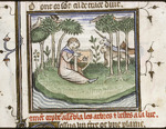 Maître du Policratique de Charles V - Orpheus bezaubert Bäume und Tiere mit seinem Harfenspiel