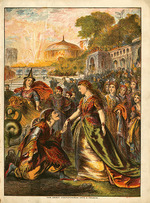 Unbekannter Künstler - Illustration aus: Die Schöne und das Biest. (Gall & Inglis, Edinburgh)