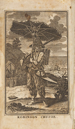 Picart, Bernard - Frontispiz, Robinson Crusoe von Daniel Defoe