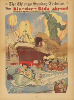 Feininger, Lyonel - Comicstrips aus der Serie Kin-der-Kids. Chicago Tribune 